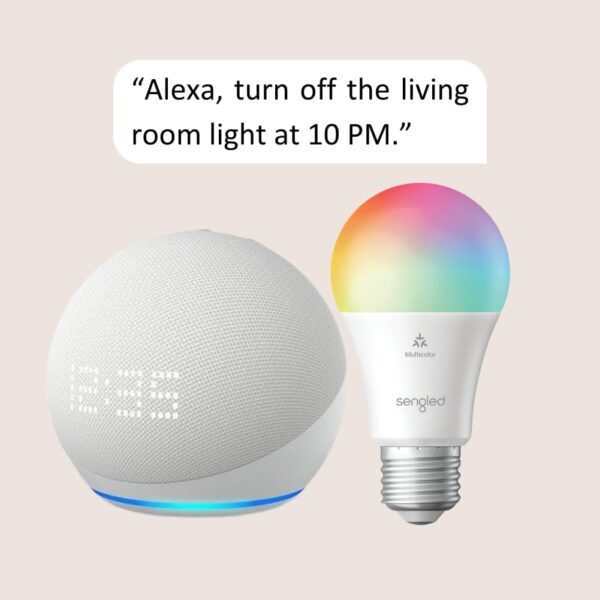 Amazon Echo Dot 5th Gen with CLOCK Smart speaker with Alexa